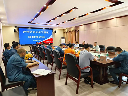 廖廷君率隊到10萬噸/年綠色精細化學品項目建設現(xiàn)場調研