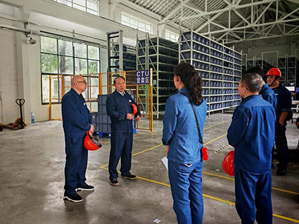 瀘天化股份公司黨委書(shū)記廖廷君帶隊(duì)調(diào)研指導(dǎo)智能倉(cāng)儲(chǔ)項(xiàng)目建設(shè)工作